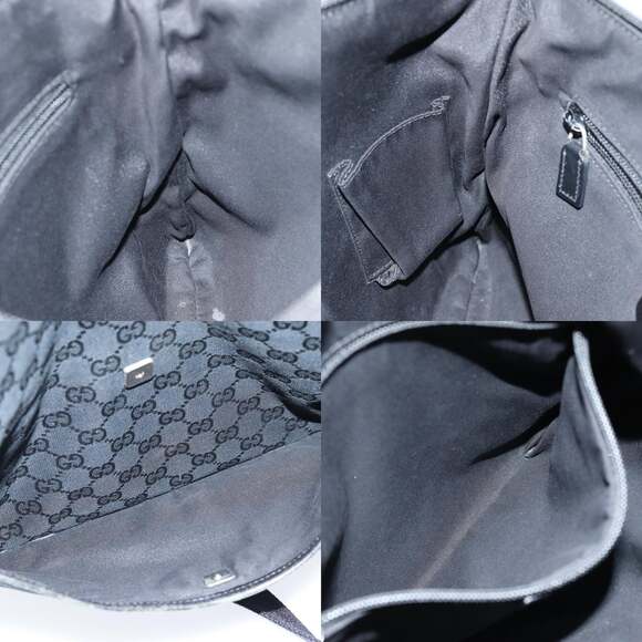 GUCCI GG Canvas Shoulder Bag Black - Picture 12 of 13